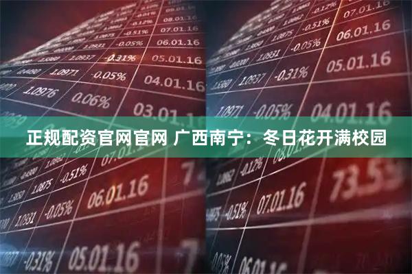 正规配资官网官网 广西南宁：冬日花开满校园
